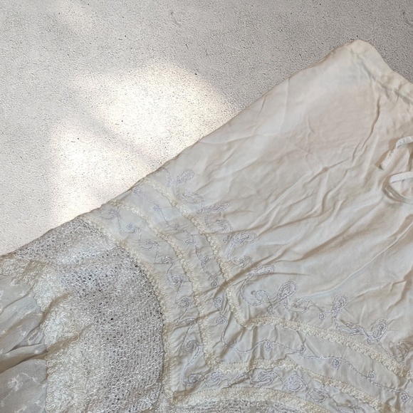 !! SOLD DO NOT BUY !! Vintage L.S.I. White Maxi Skirt - Picture 4 of 8